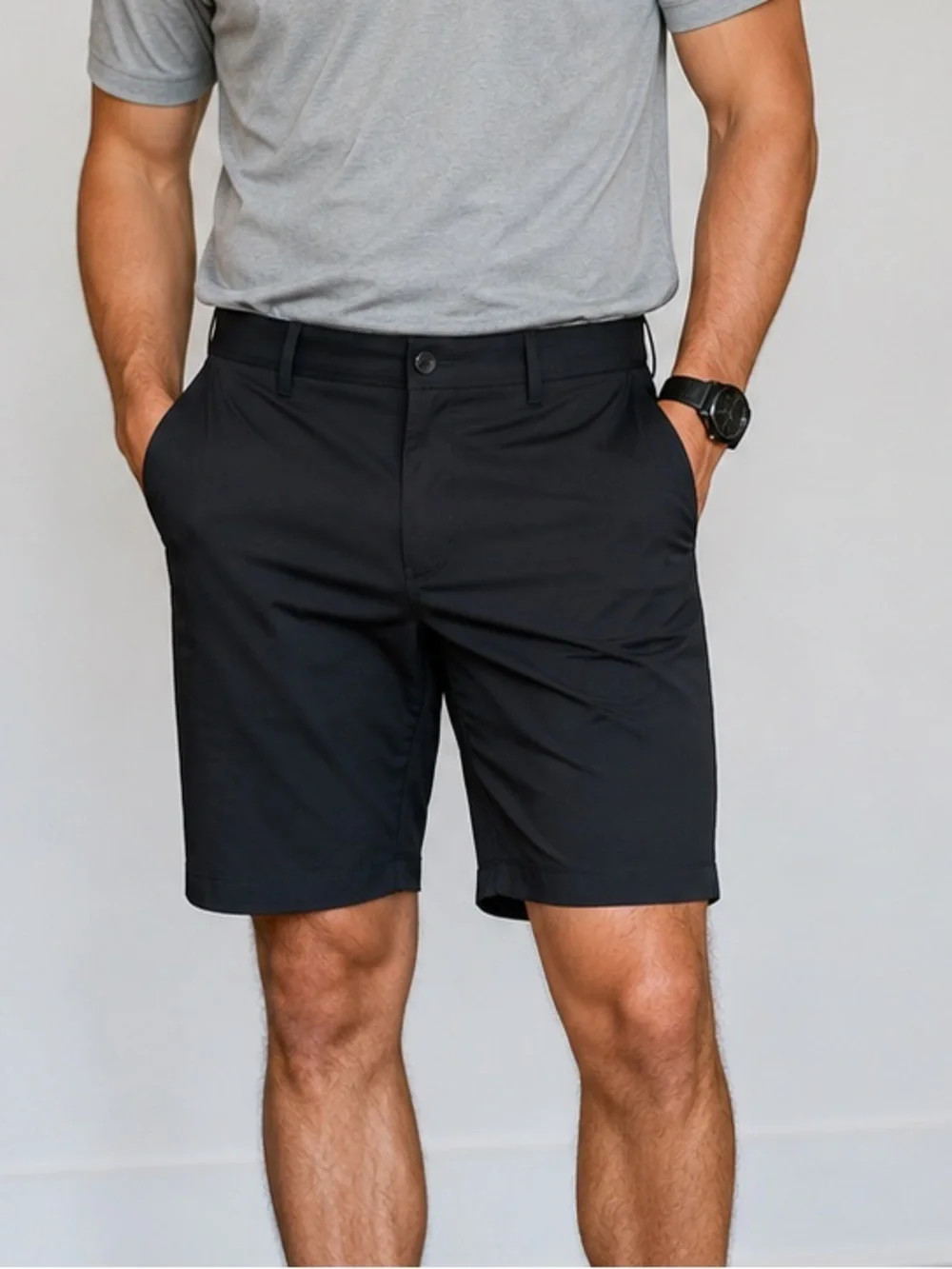 Roundtree & Yorke Performance Straight Fit Flat Front Shorts size 42 -9” Inseam